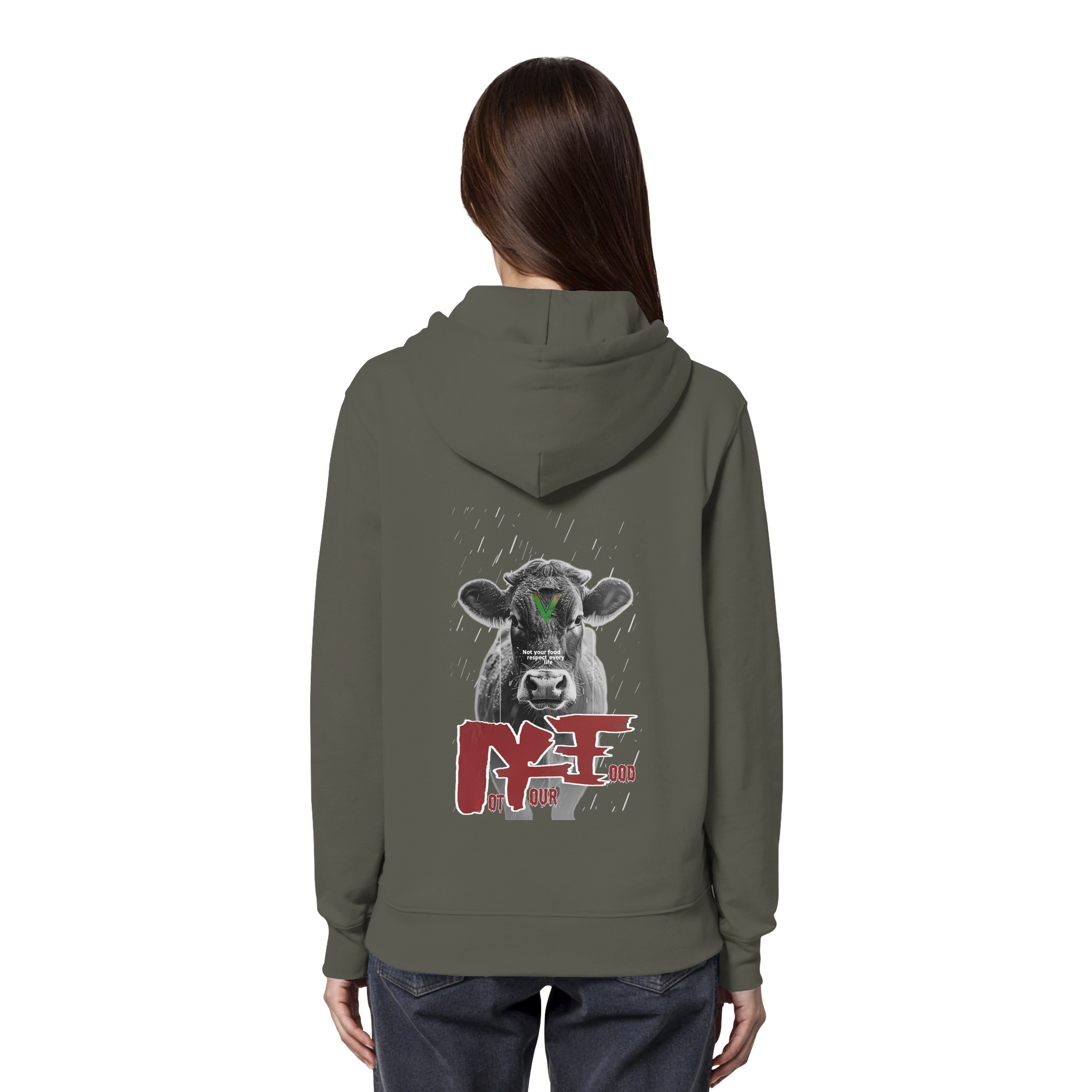 Unisex Bio Hoodie: 'Not Your Food' Kapuzenpulli | vegwear