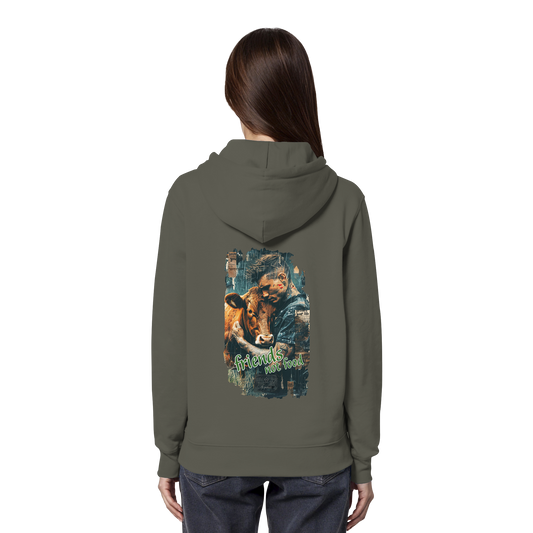 vegwear "friends not food" - unisex Bio Hoodie / Kapuzenpulli, vegan, fair