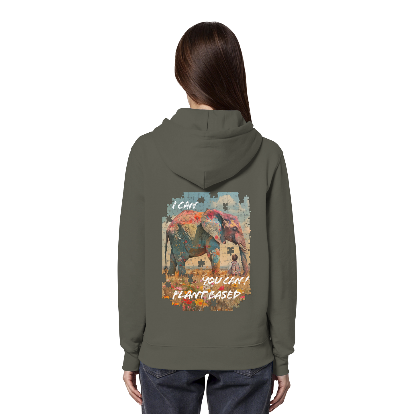 "I can you can"- unisex Hoodie / Kapuzenpulli, bio, vegan