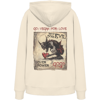 vegwear "why does evil" - unisex Bio Hoodie / Kapuzenpulli