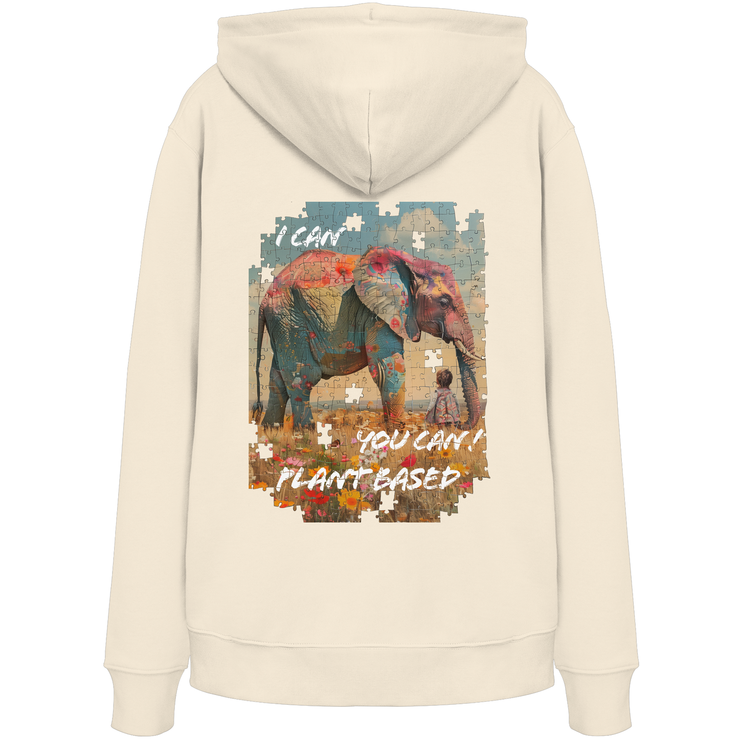 "I can you can"- unisex Hoodie / Kapuzenpulli, bio, vegan