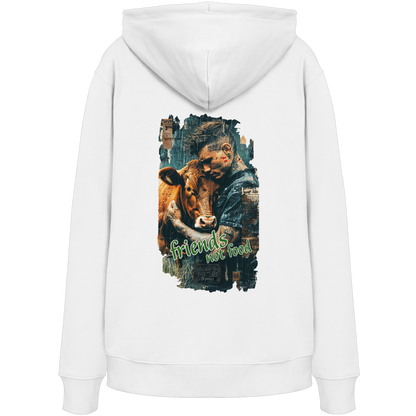 vegwear "friends not food" - unisex Bio Hoodie / Kapuzenpulli, vegan, fair