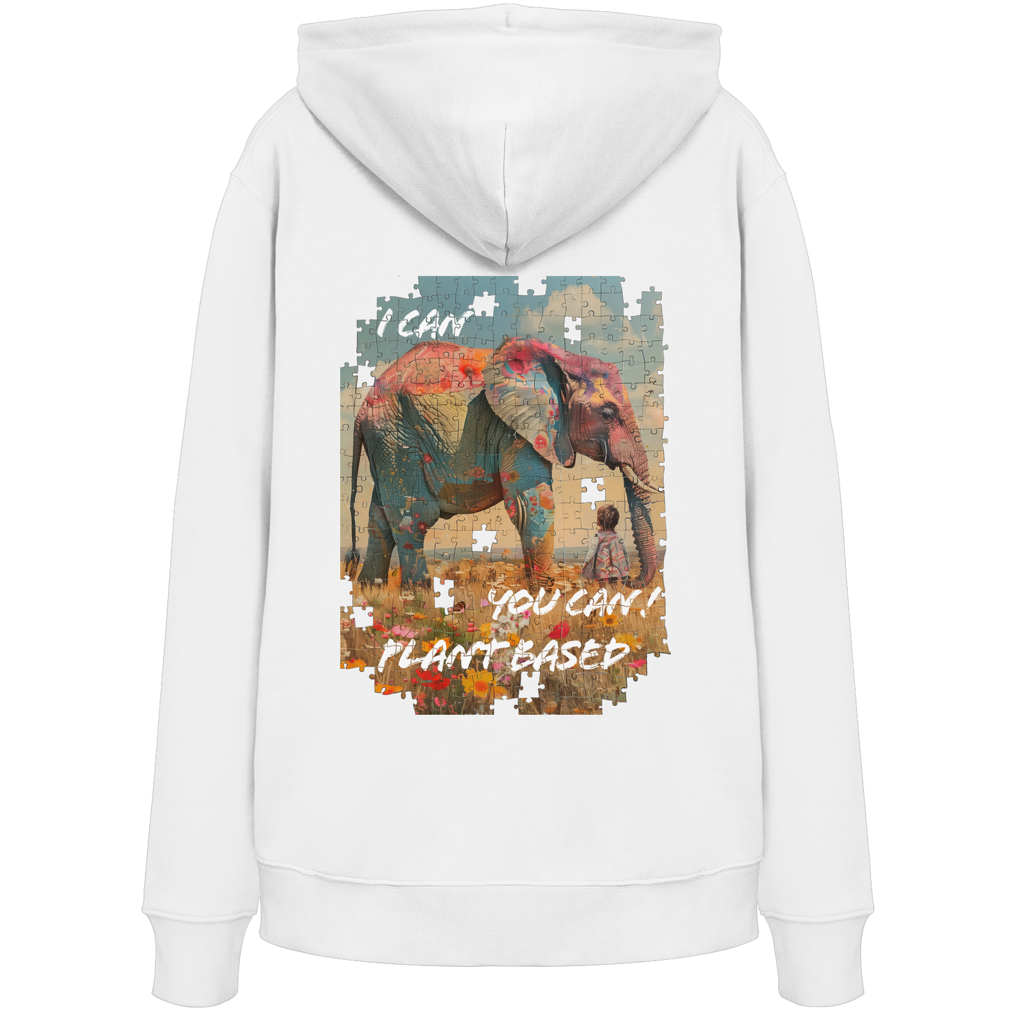 "I can you can"- unisex Hoodie / Kapuzenpulli, bio, vegan