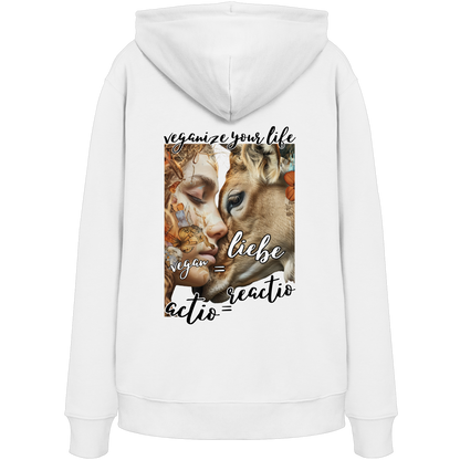Motif "actio = reactio" - unisex organic hoodie / hoodie