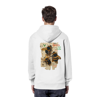 vegwear "no bees no life" - unisex Bio Hoodie / Kapuzenpulli, vegan