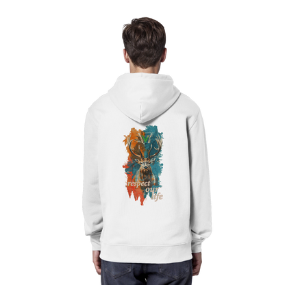 vegwear "respect our life - Hirsch" - unisex Hoodie / Kapuzenpulli