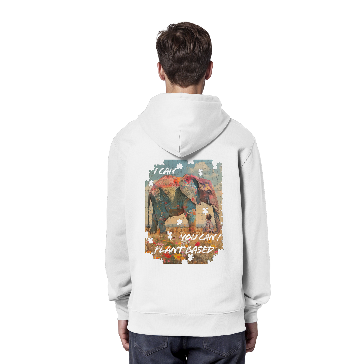 "I can you can"- unisex Hoodie / Kapuzenpulli, bio, vegan