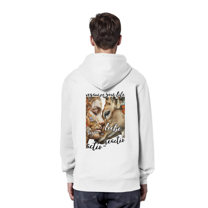 Motif "actio = reactio" - unisex organic hoodie / hoodie