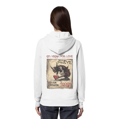 vegwear "why does evil" - unisex Bio Hoodie / Kapuzenpulli