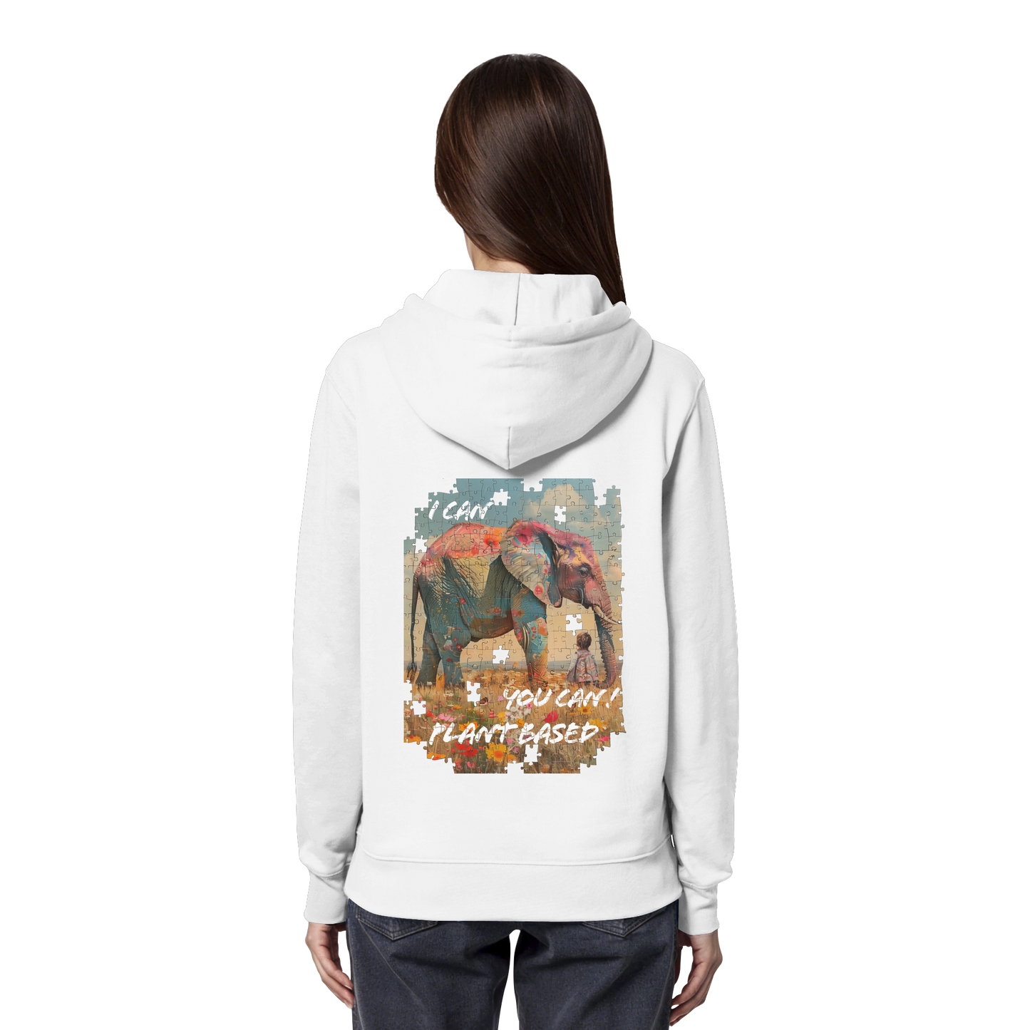"I can you can"- unisex Hoodie / Kapuzenpulli, bio, vegan