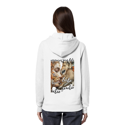Motif "actio = reactio" - unisex organic hoodie / hoodie