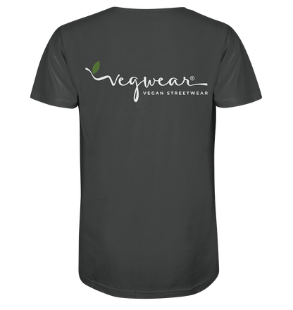 Motiv "vegwear Logo weiß" - unisex Bio T-Shirt