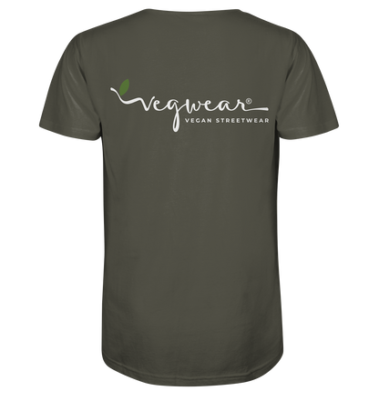 Motiv "vegwear Logo weiß" - unisex Bio T-Shirt