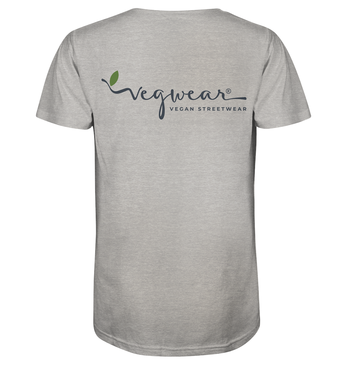 Motiv "vegwear Logo grau" - unisex Bio T-Shirt