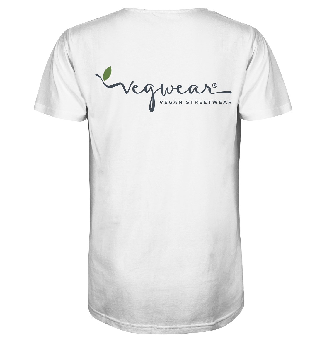 Motiv "vegwear Logo grau" - unisex Bio T-Shirt