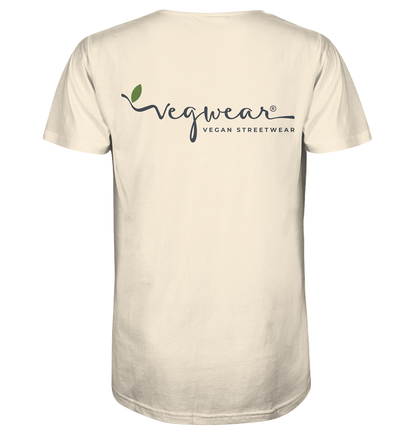 Motiv "vegwear Logo grau" - unisex Bio T-Shirt