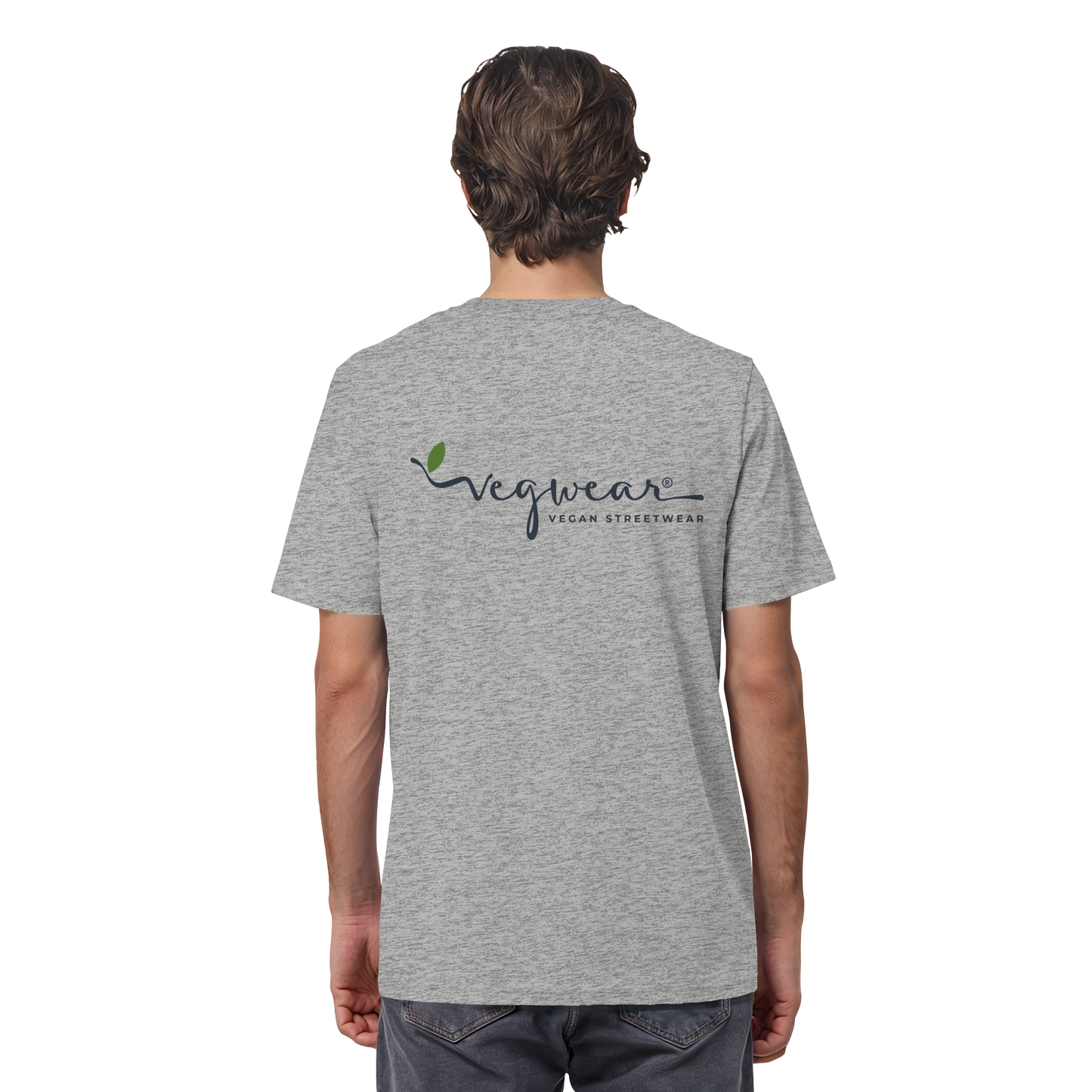 Motif "vegwear logo gray" - unisex organic T-shirt