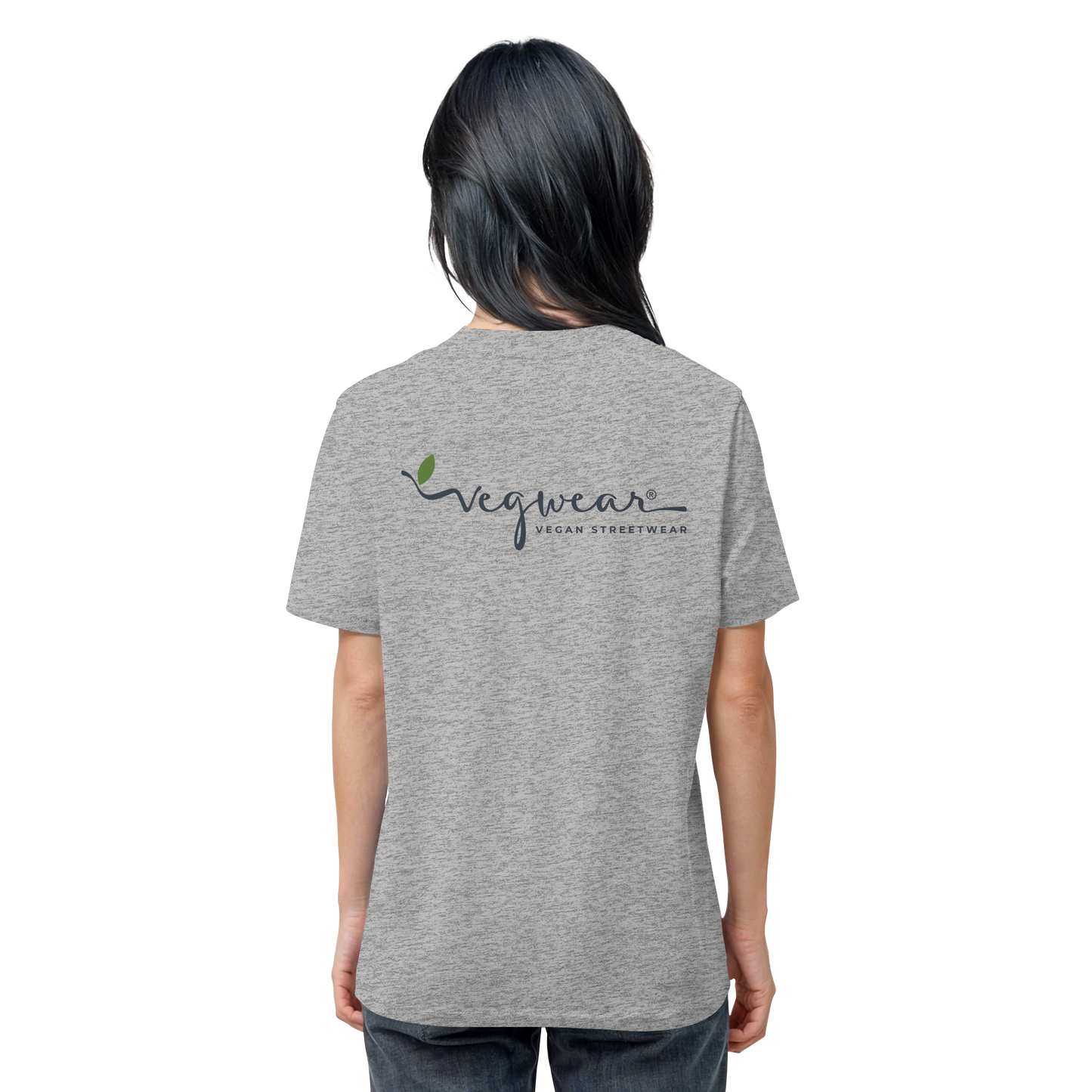 Motif "vegwear logo gray" - unisex organic T-shirt