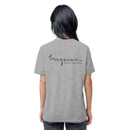 Motif "vegwear logo gray" - unisex organic T-shirt