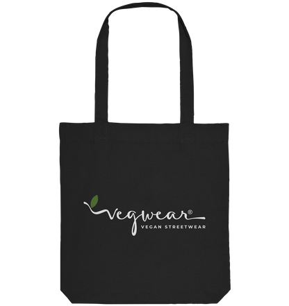 Motif "vegwear Logo white" - Organic shopping bag