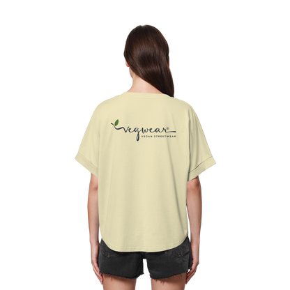 oversizeden Damen T-Shirt: Fledermausärmel T-Shirt | vegwear