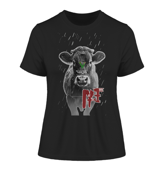 Motiv "not your food" - eng geschnittenes Bio Damen T-Shirt