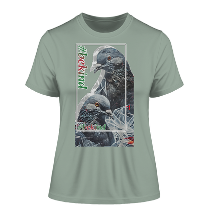 Motif "be kind" - tight-fitting women's organic T-shirt