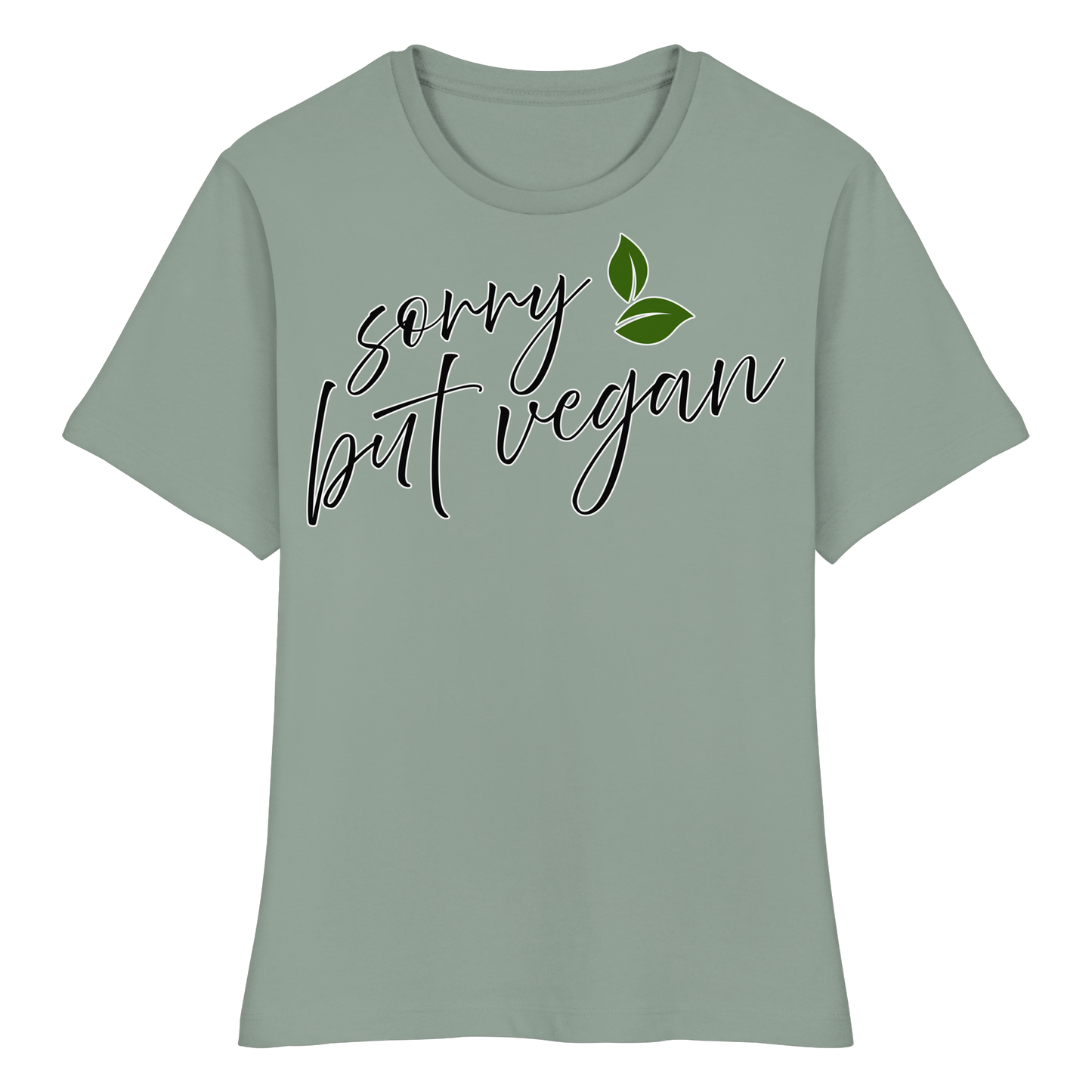 vegwear "sorry but vegan" - slim-fit women's T-shirt, organic, vegan, sustainable