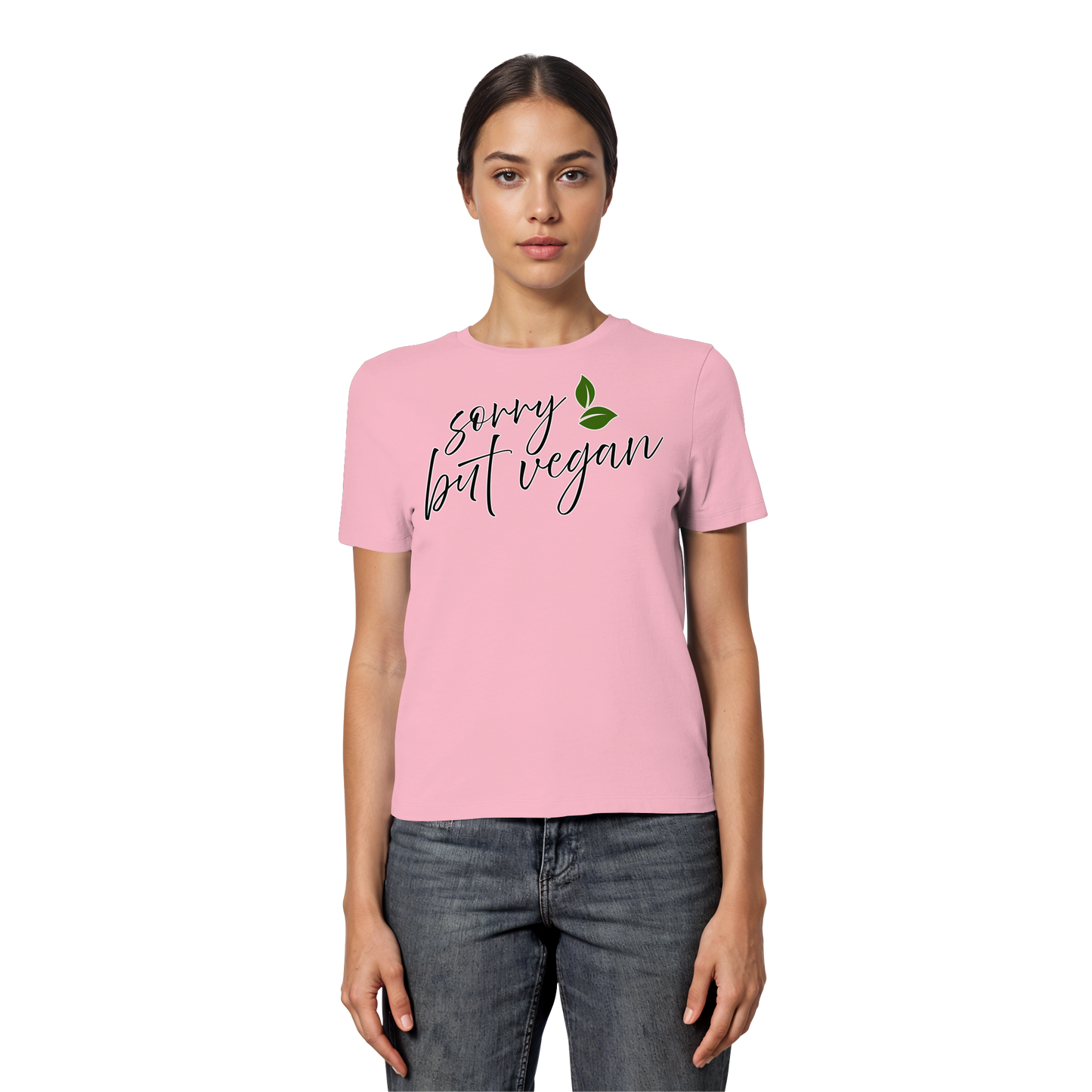 vegwear "sorry but vegan" - slim-fit women's T-shirt, organic, vegan, sustainable