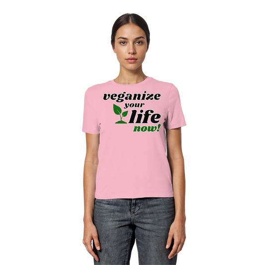 Damen Bio T-Shirt: 'veganize your life' T-Shirt | vegwear 