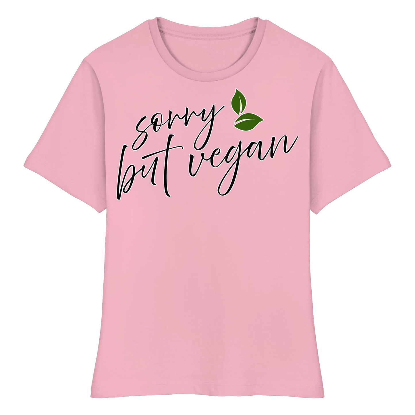 vegwear "sorry but vegan" - slim-fit women's T-shirt, organic, vegan, sustainable