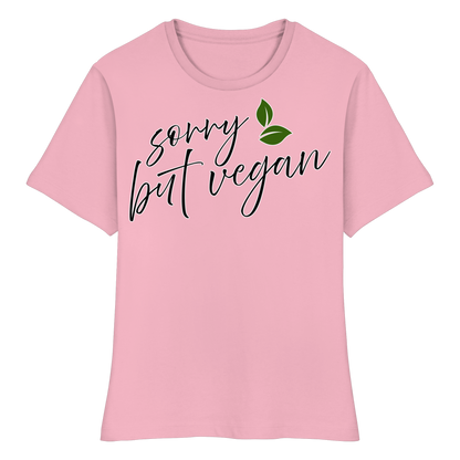vegwear "sorry but vegan" - slim-fit women's T-shirt, organic, vegan, sustainable