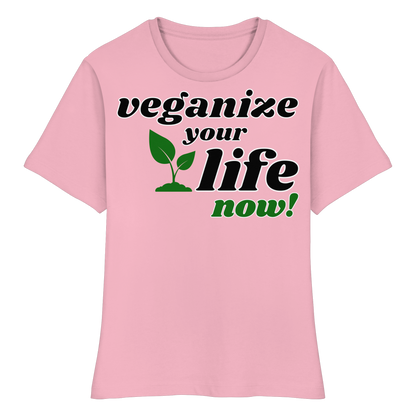 Damen Bio T-Shirt: 'veganize your life' T-Shirt | vegwear 