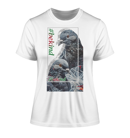 Motif "be kind" - tight-fitting women's organic T-shirt