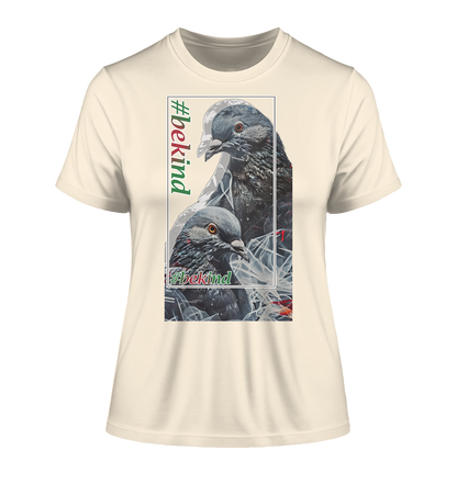 Motif "be kind" - tight-fitting women's organic T-shirt
