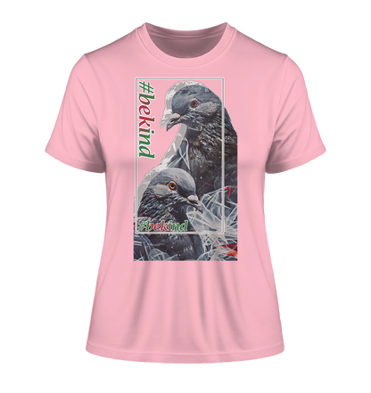 Motif "be kind" - tight-fitting women's organic T-shirt