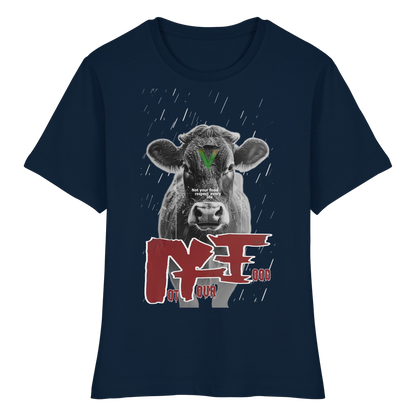 vegwear "not your food" - eng geschnittenes Damen Bio T-Shirt, vegan, fair