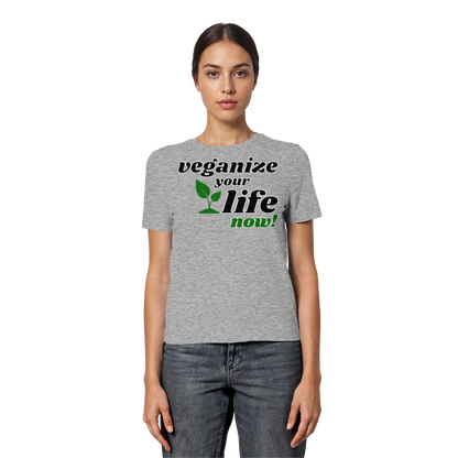 Damen Bio T-Shirt: 'veganize your life' T-Shirt | vegwear 