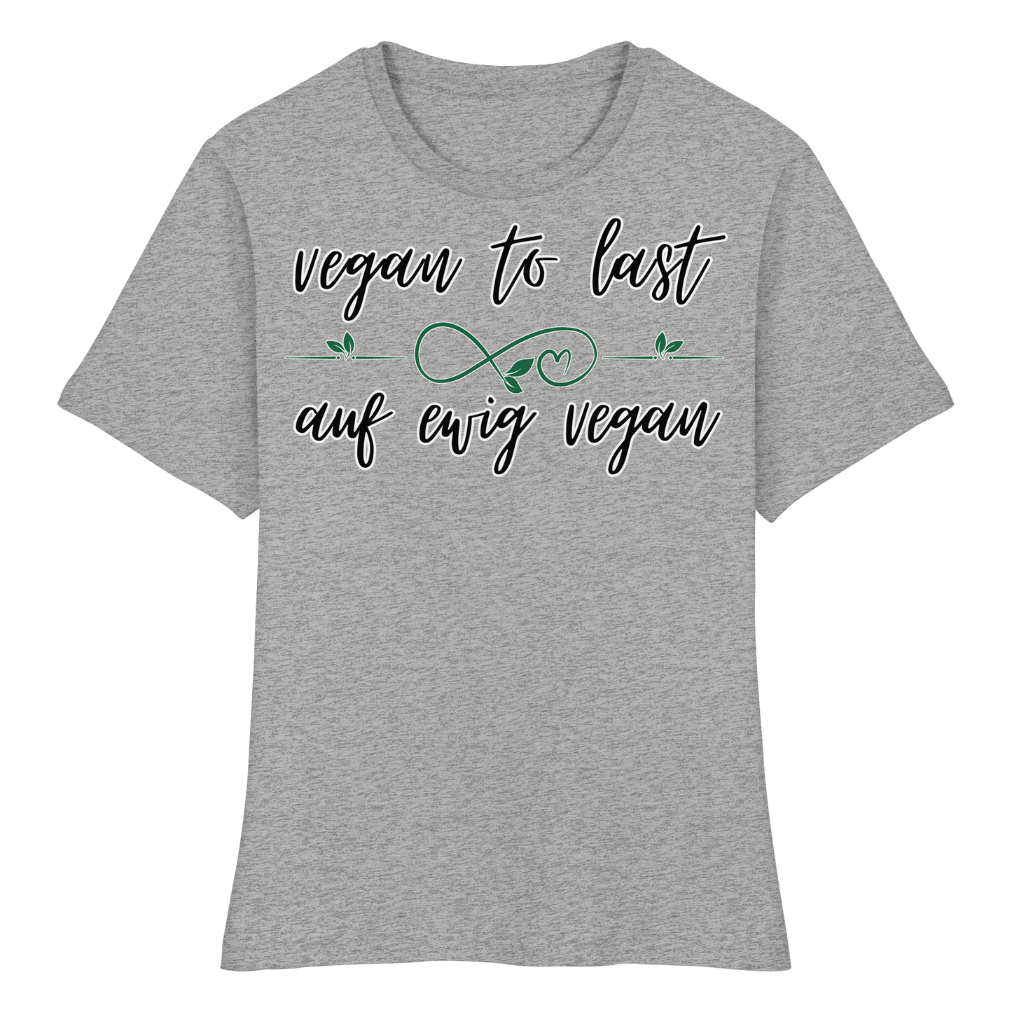 vegwear "vegan to last" - eng geschnittenes Damen T-Shirt, bio, vegan
