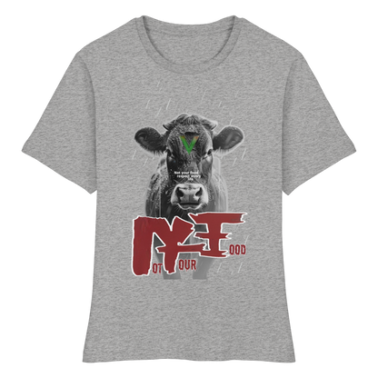 vegwear "not your food" - eng geschnittenes Damen Bio T-Shirt, vegan, fair