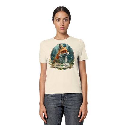 vegwear "respect each other" - eng geschnittenes Damen T-Shirt, bio, vegan