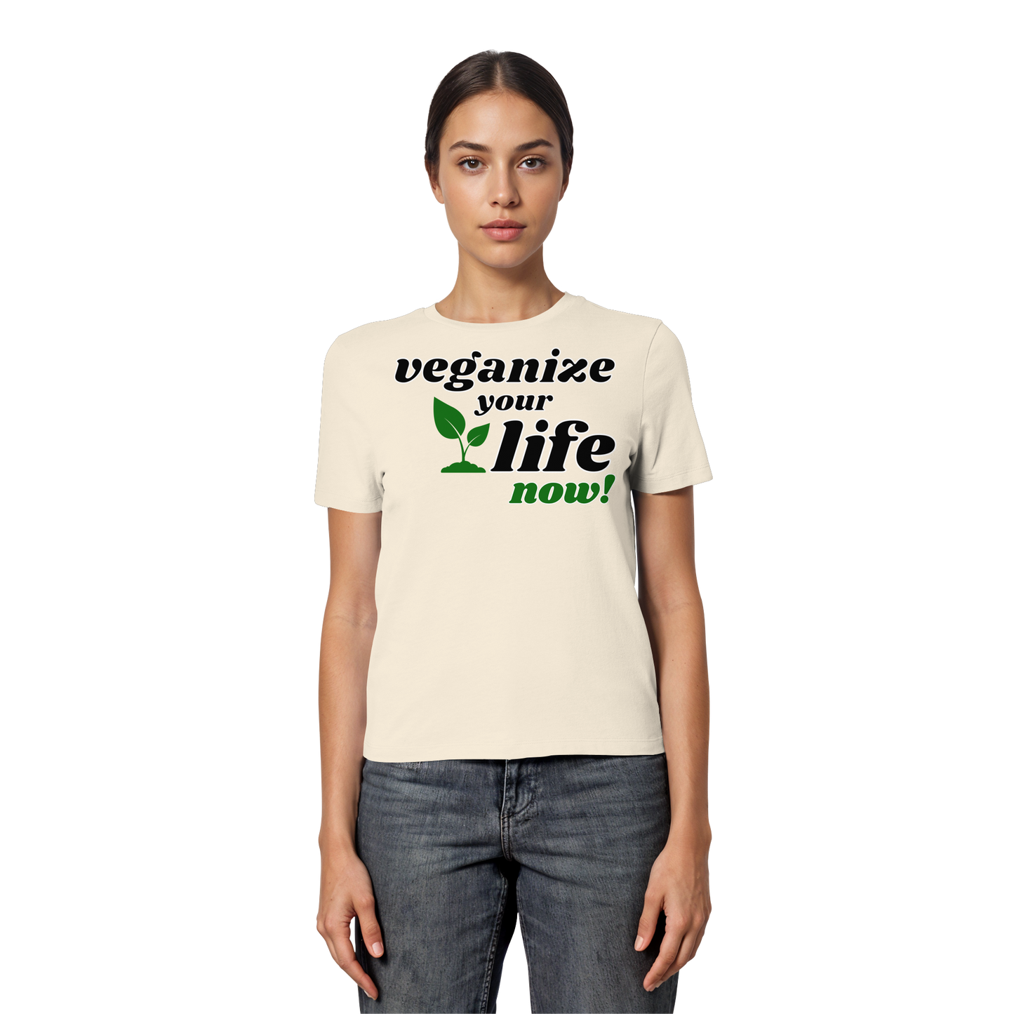 Damen Bio T-Shirt: 'veganize your life' T-Shirt | vegwear 