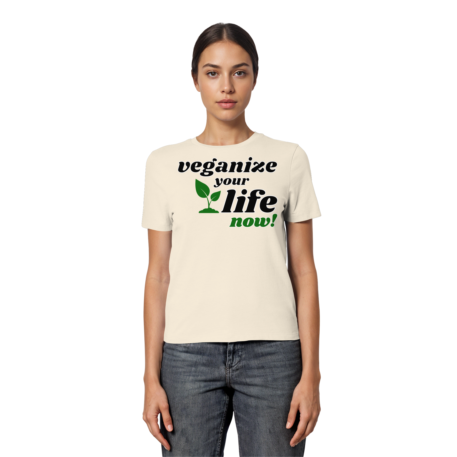 Damen Bio T-Shirt: 'veganize your life' T-Shirt | vegwear 
