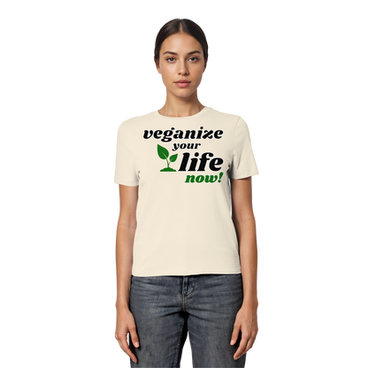 Damen Bio T-Shirt: 'veganize your life' T-Shirt | vegwear 
