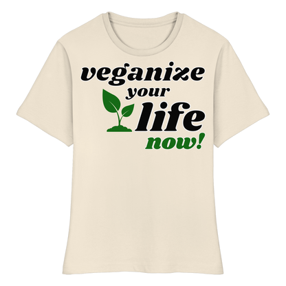 Damen Bio T-Shirt: 'veganize your life' T-Shirt | vegwear 