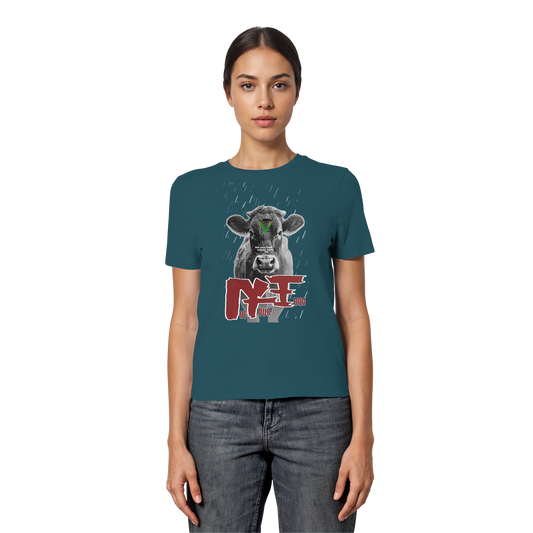vegwear "not your food" - eng geschnittenes Damen Bio T-Shirt