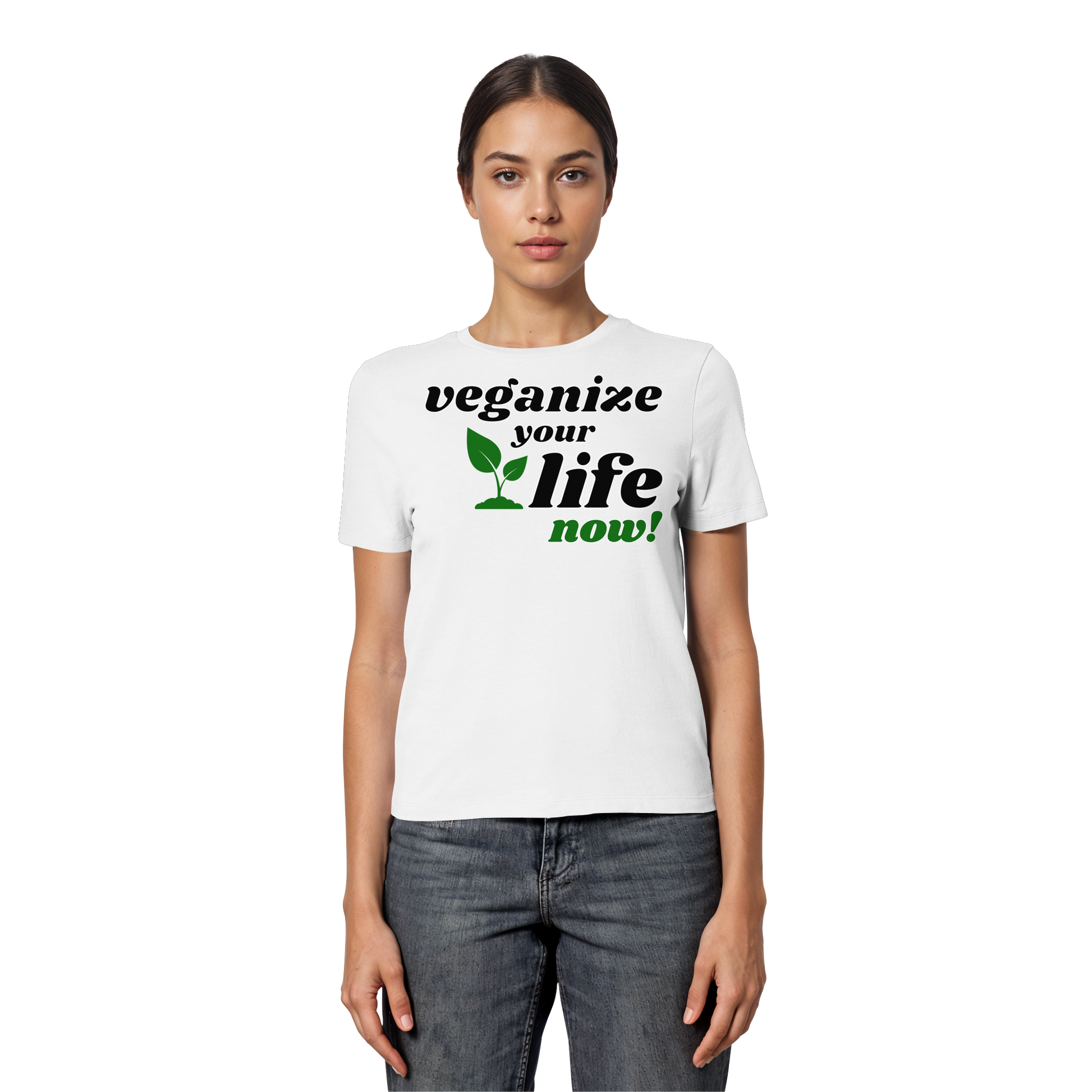 Damen Bio T-Shirt: 'veganize your life' T-Shirt | vegwear 