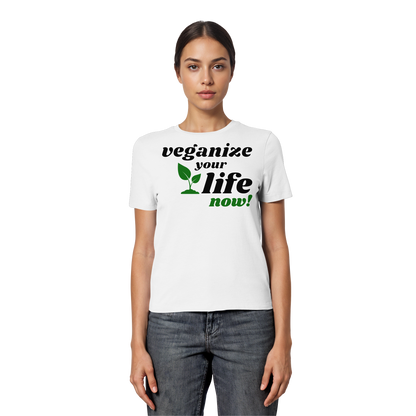 Damen Bio T-Shirt: 'veganize your life' T-Shirt | vegwear 