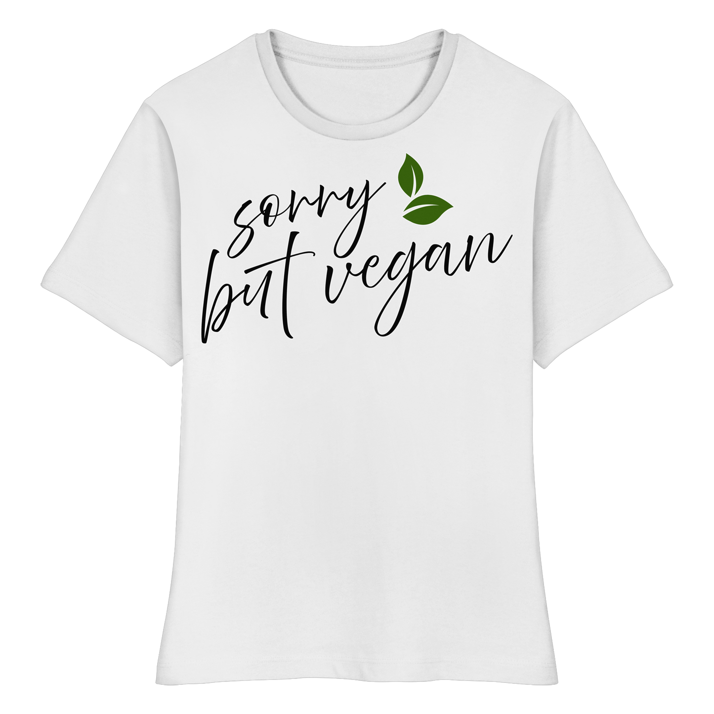 vegwear "sorry but vegan" - slim-fit women's T-shirt, organic, vegan, sustainable