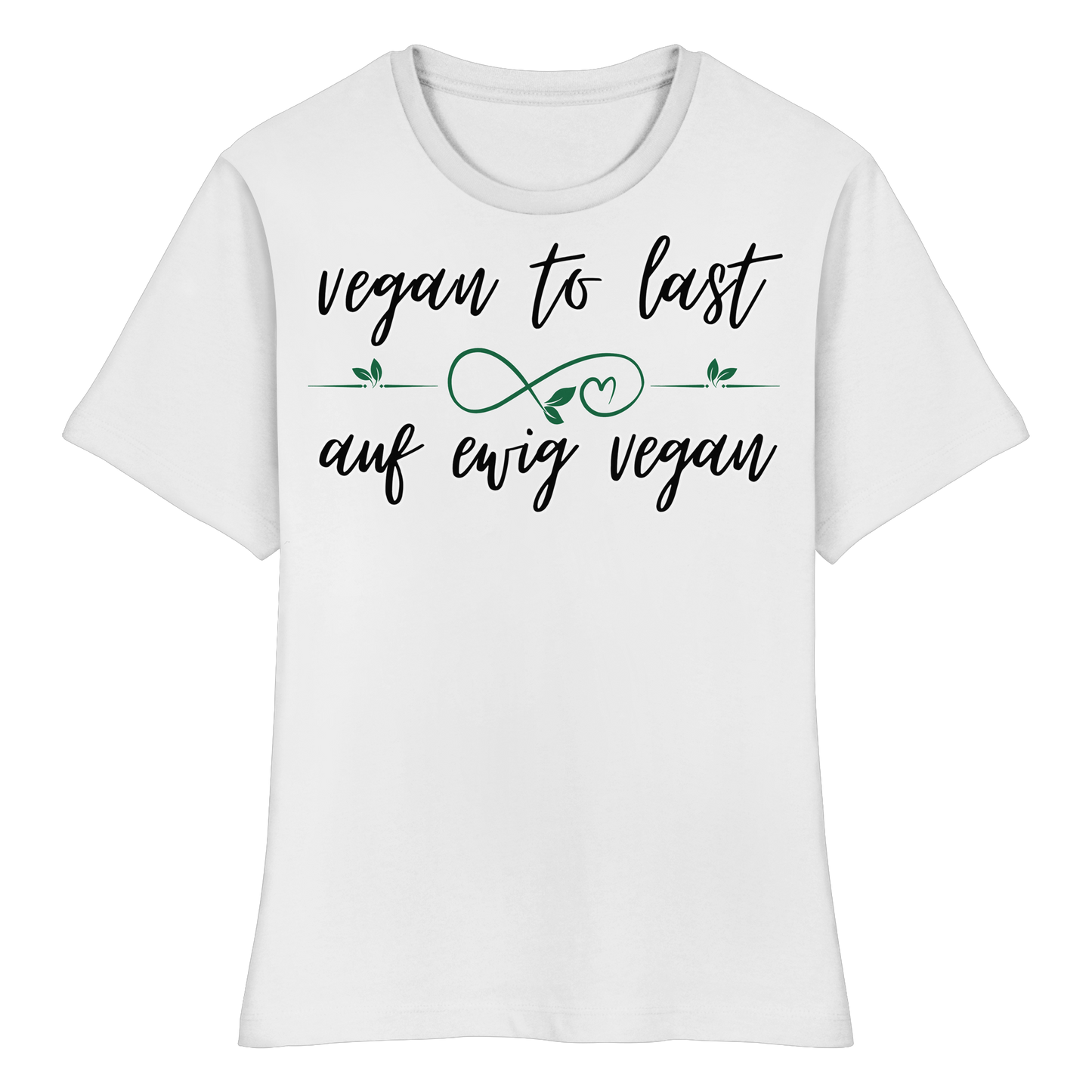 vegwear "vegan to last" - eng geschnittenes Damen T-Shirt, bio, vegan